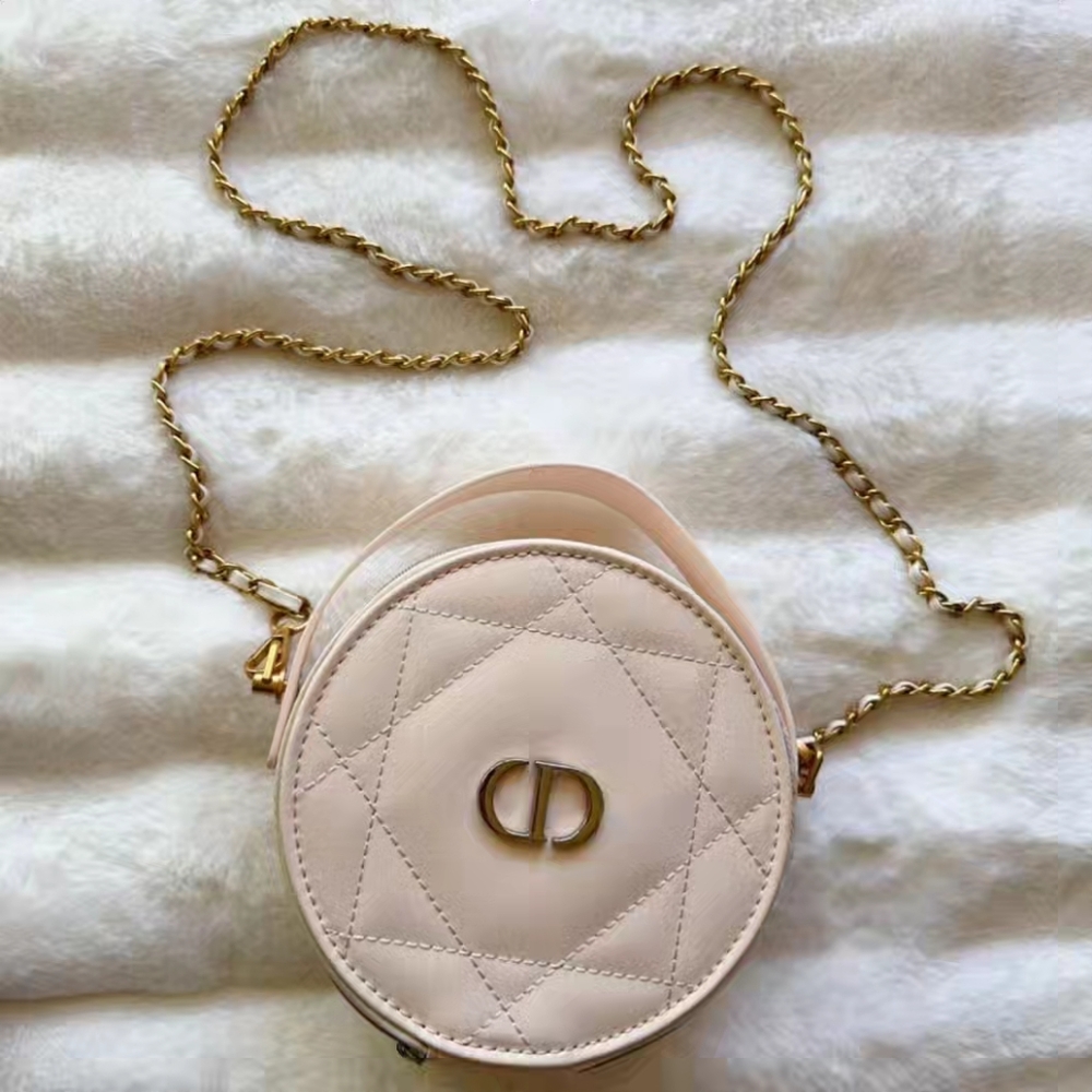 Authentic Dior Beauty Round Vanity Bag
